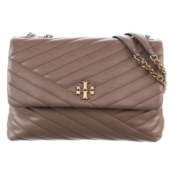 Tory Burch Leather Shoulder Quilted Bag Chain Neutral adjustable strap - Picture 7 of 7